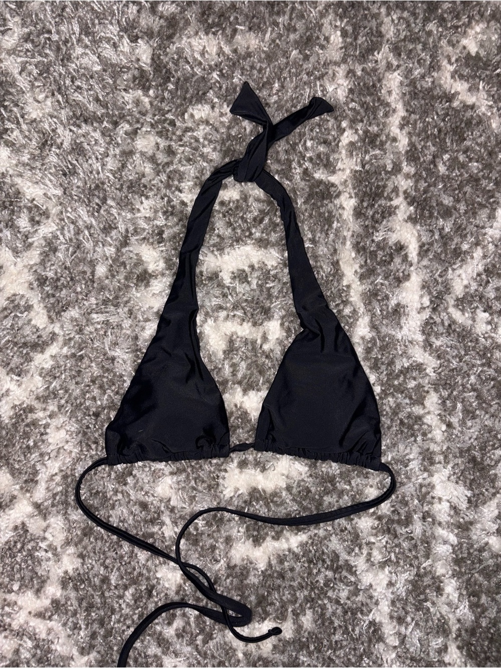 Target Black Halter Triangle Bikini Top